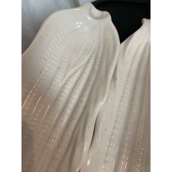 Corn Holders Stoneware Vintage Set of 4 White - Picture 7 of 8